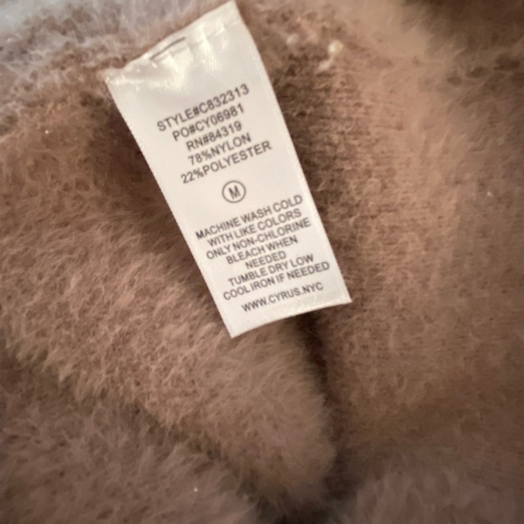 Cyrus Soft Mauve Turtleneck Sweater - Picture 6 of 9